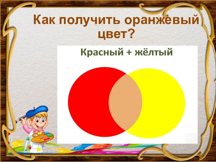 Как получить оранжевый цвет?