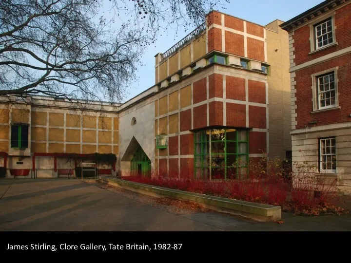 James Stirling, Clore Gallery, Tate Britain, 1982-87