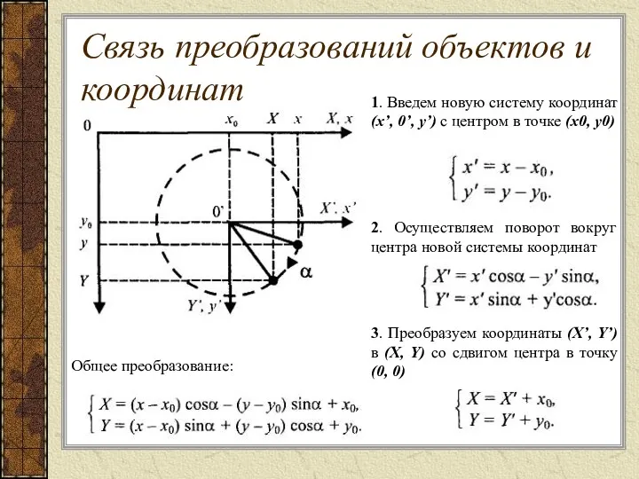 . 1. Введем новую систему координат (х’, 0’, y’) с