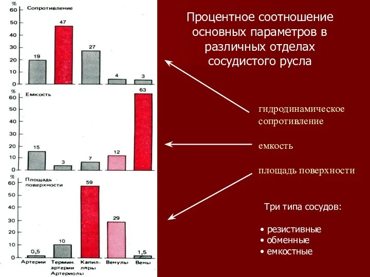 гидродинамическое сопротивление емкость площадь поверхности Процентное соотношение основных параметров в