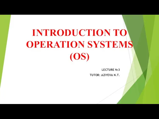 Introduction to operation systems (OS)