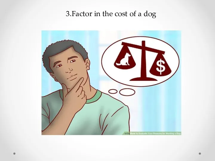 3.Factor in the cost of a dog