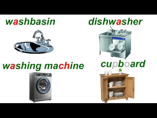 washbasin dishwasher washing machine cupboard