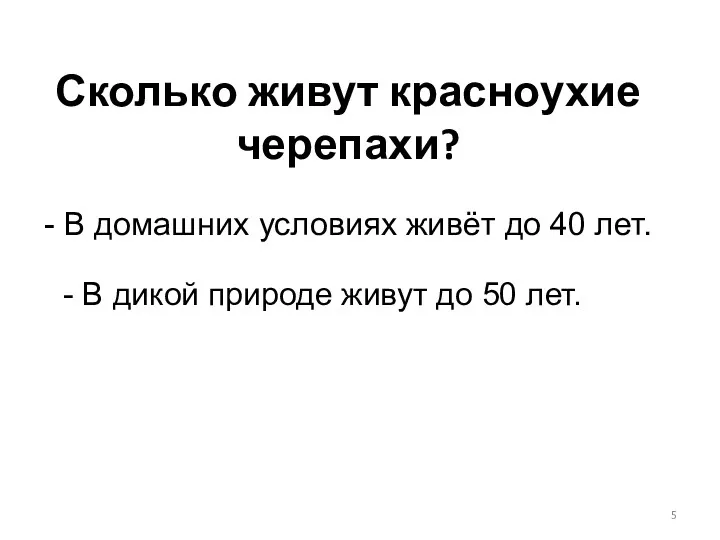 Сколько живут красноухие черепахи? - В домашних условиях живёт до