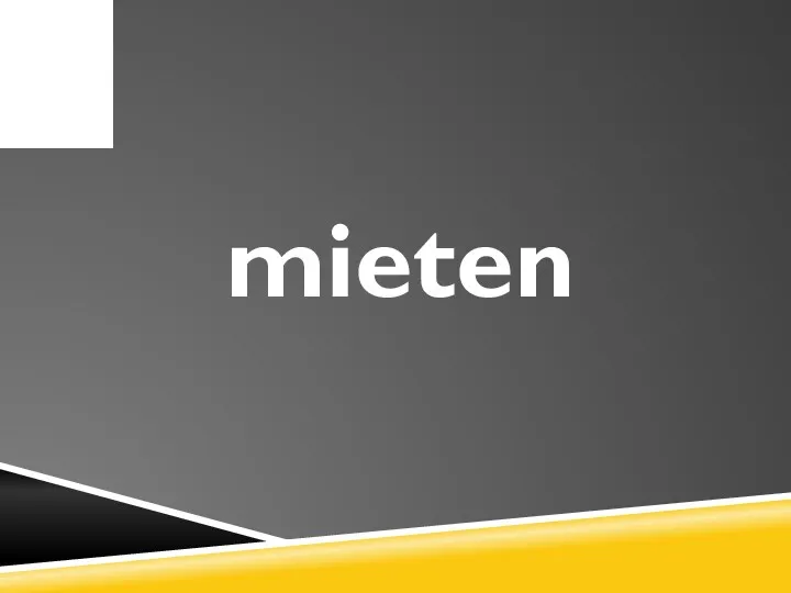 mieten