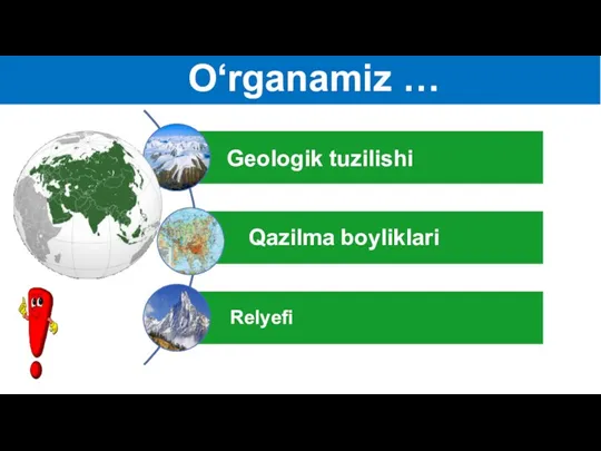 O‘rganamiz …