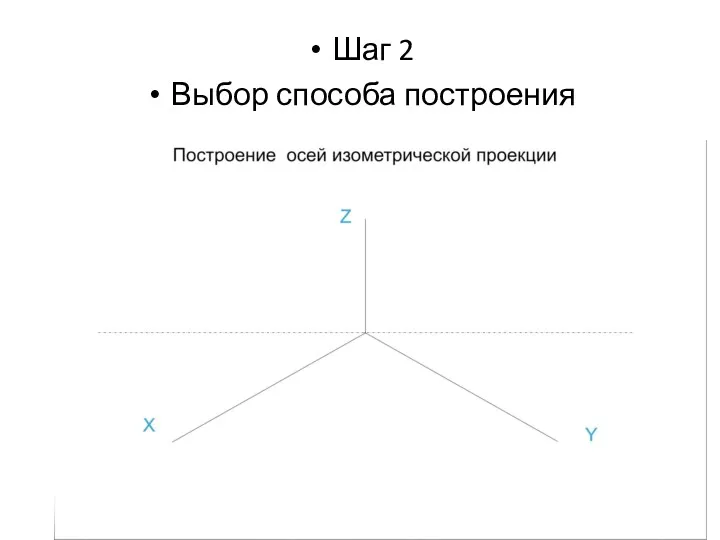 Шаг 2 Выбор способа построения