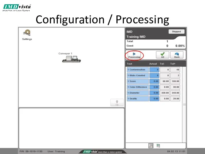 Configuration / Processing