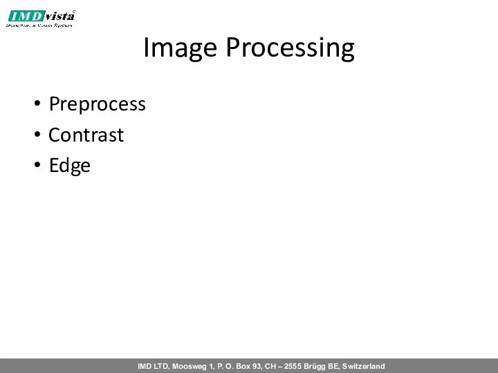 Image Processing Preprocess Contrast Edge