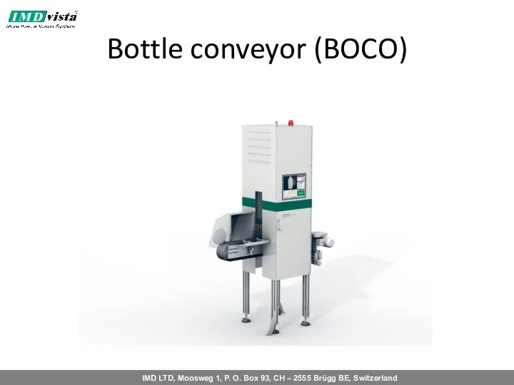 Bottle conveyor (BOCO)