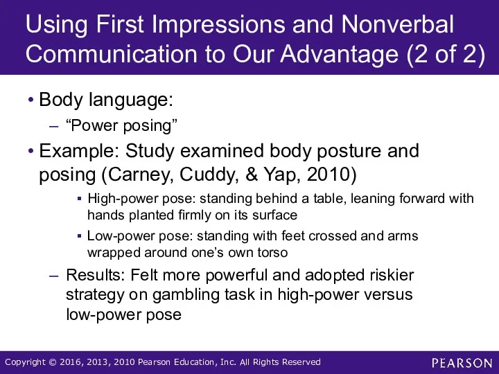 Using First Impressions and Nonverbal Communication to Our Advantage (2