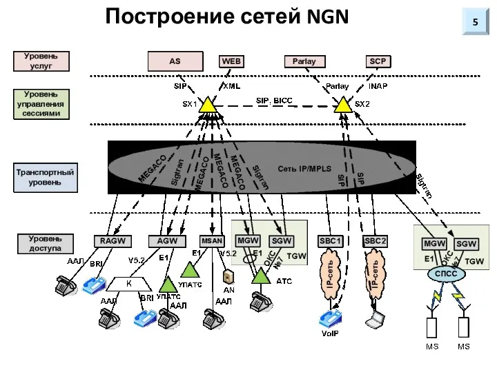 5 Построение сетей NGN