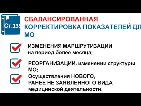 СБАЛАНСИРОВАННАЯ КОРРЕКТИРОВКА ПОКАЗАТЕЛЕЙ ДЛЯ МО ИЗМЕНЕНИЯ МАРШРУТИЗАЦИИ на период более