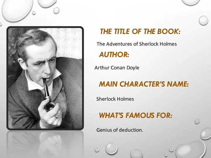 The Adventures of Sherlock Holmes Arthur Conan Doyle Sherlock Holmes