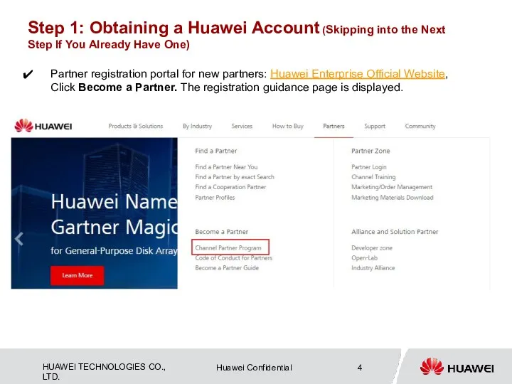 Step 1: Obtaining a Huawei Account (Skipping into the Next