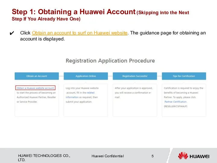 Step 1: Obtaining a Huawei Account (Skipping into the Next