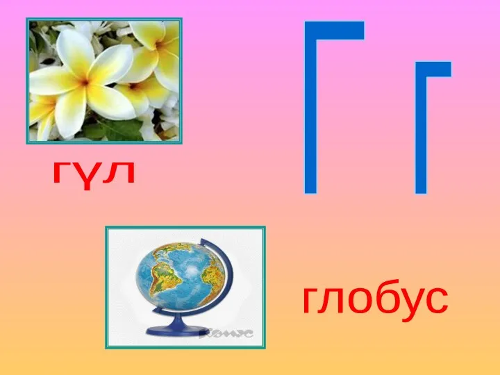 Г г гүл глобус