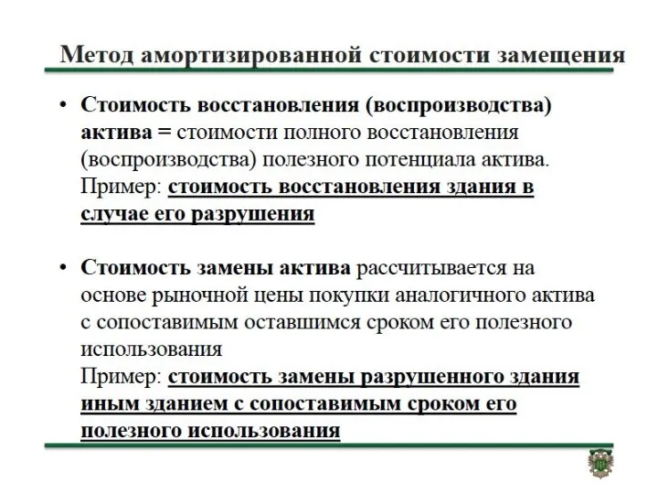 ТЕРМИНЫ ОБЕСЦЕНЕНИЕ АКТИВА - это снижение стоимости актива, превышающее плановое