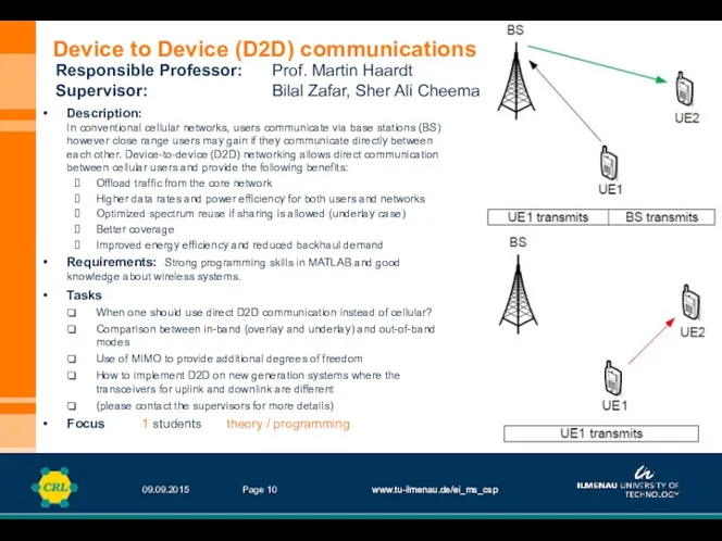 www.tu-ilmenau.de/ei_ms_csp 09.09.2015 www.tu-ilmenau.de/ei_ms_csp Page Description: In conventional cellular networks, users