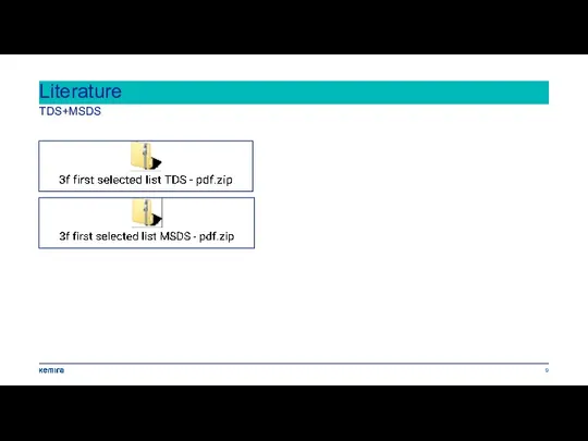 TDS+MSDS Literature