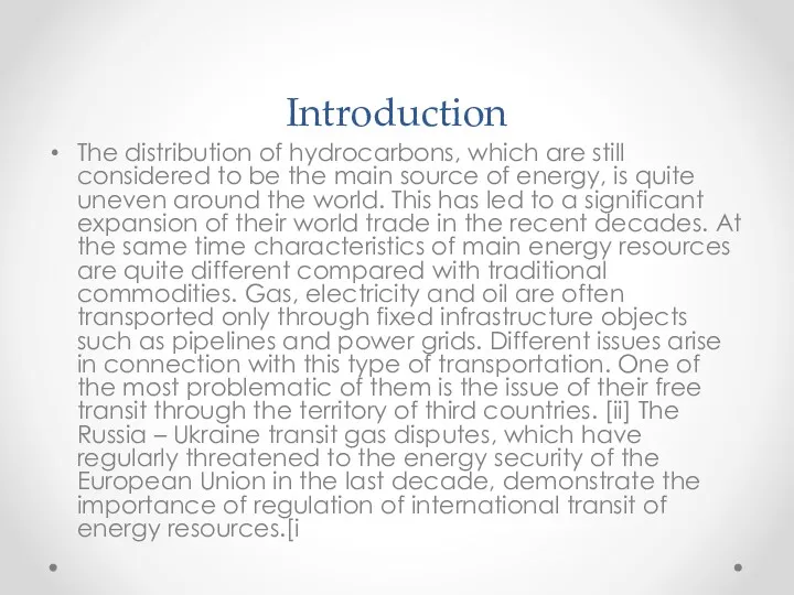 Introduction The distribution of hydrocarbons, which are still considered to