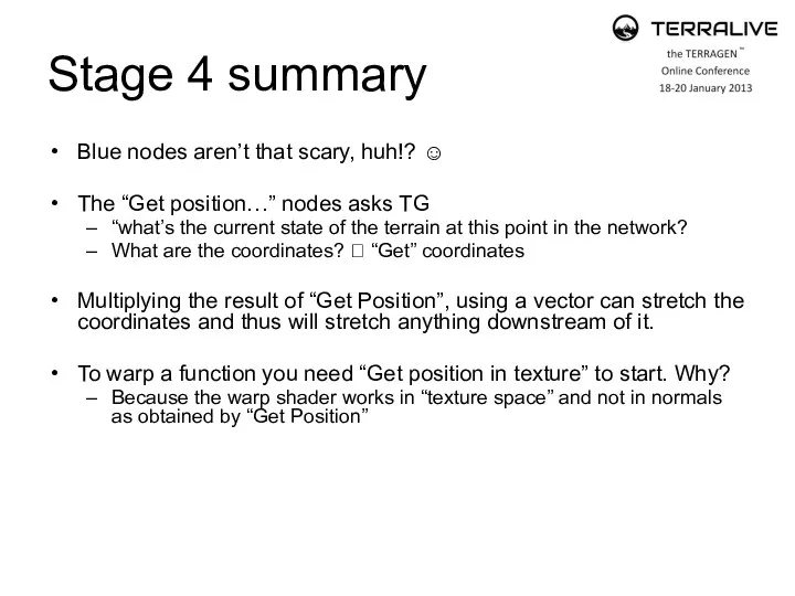 Stage 4 summary Blue nodes aren’t that scary, huh!? ☺