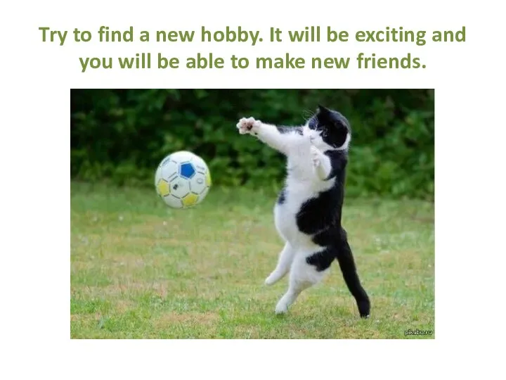 Try to find a new hobby. It will be exciting