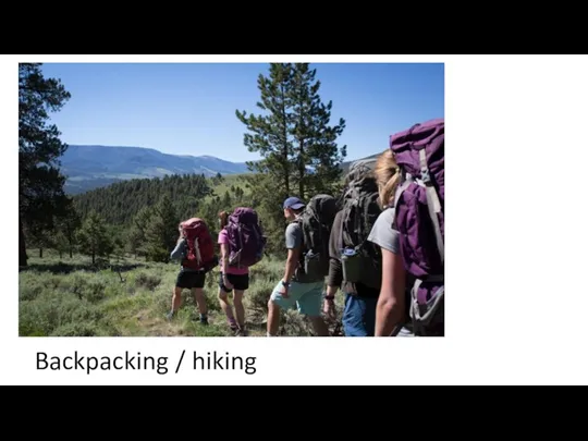 Backpacking / hiking