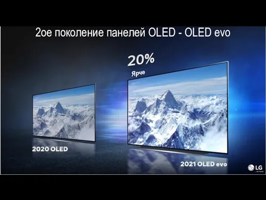 Ярче 2ое поколение панелей OLED - OLED evo