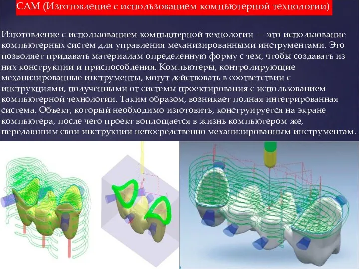 Изготовление с использованием компьютерной технологии — это использование компьютерных систем