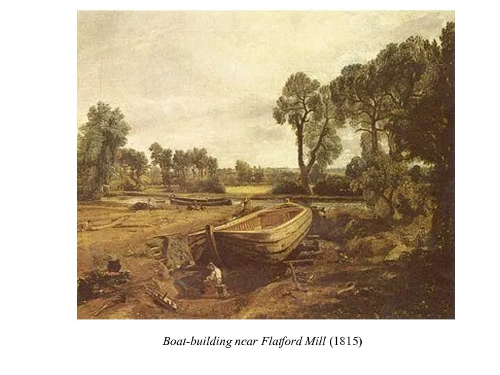 Boat-building near Flatford Mill (1815)