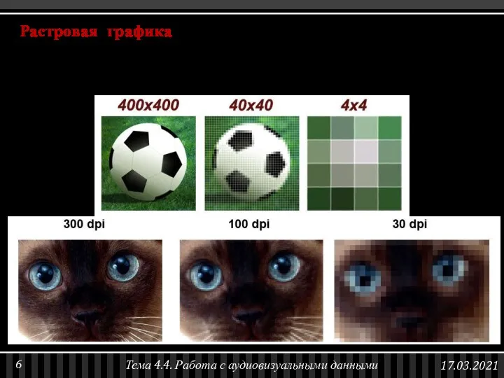 Растровая графика — способ представления изображений в виде сетки пикселей