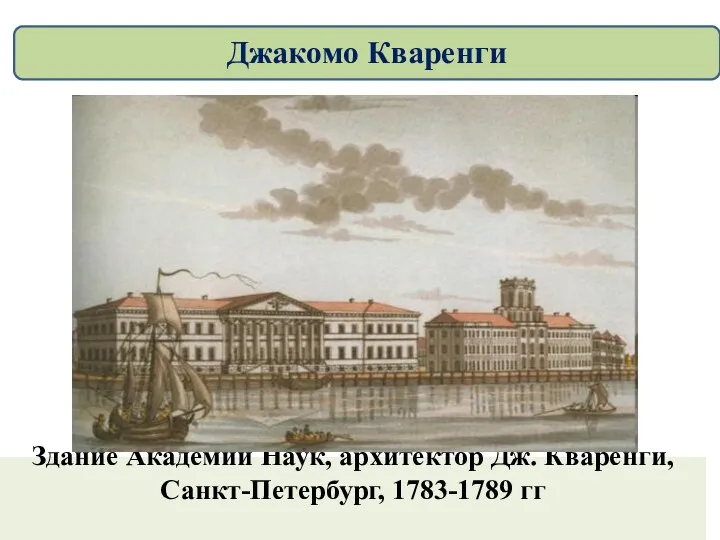 Здание Академии Наук, архитектор Дж. Кваренги, Санкт-Петербург, 1783-1789 гг Джакомо Кваренги