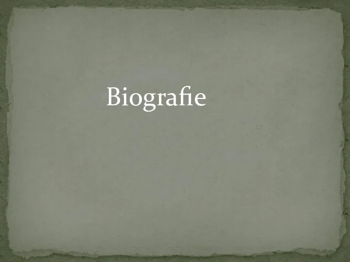 Biografie