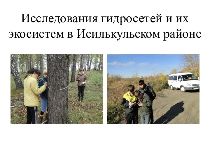 Исследования гидросетей и их экосистем в Исилькульском районе