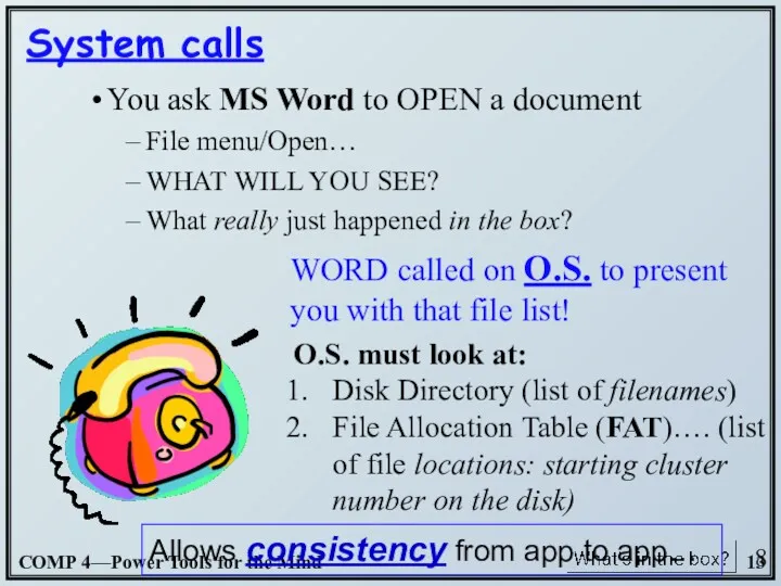 You ask MS Word to OPEN a document File menu/Open…