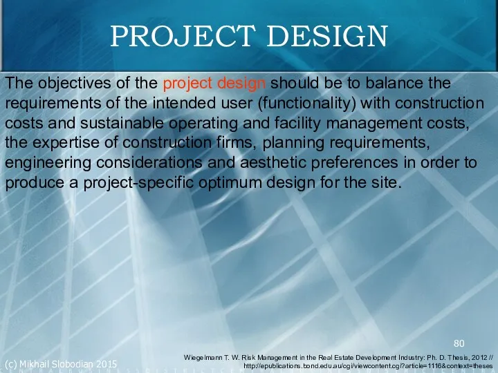 PROJECT DESIGN The objectives of the project design should be