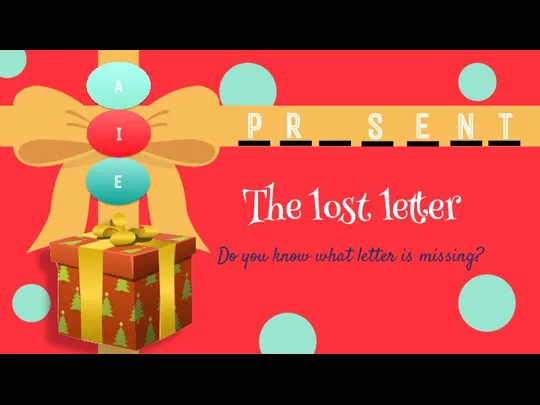 The lost letter Do you know what letter is missing?