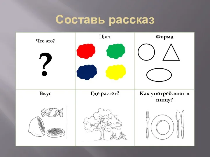 Составь рассказ