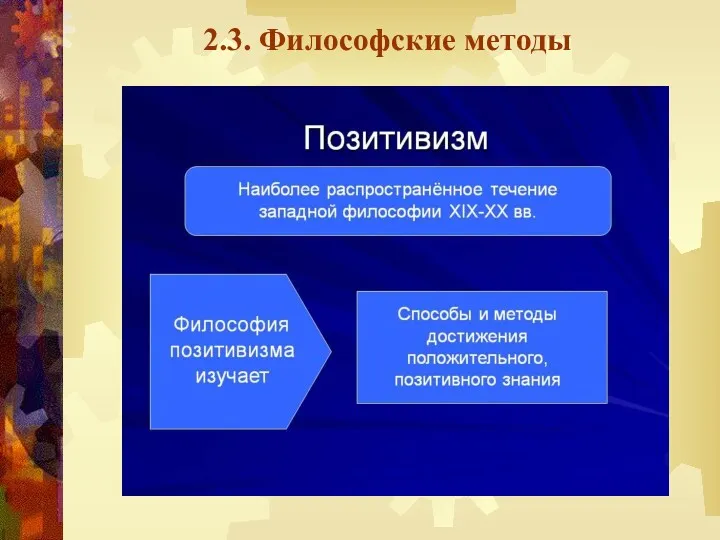 2.3. Философские методы