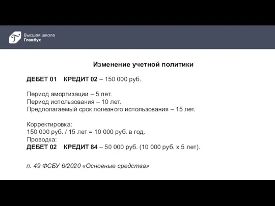 п. 49 ФСБУ 6/2020 «Основные средства» ДЕБЕТ 01 КРЕДИТ 02