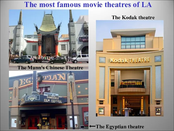 The most famous movie theatres of LA The Mann's Chinese