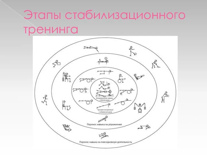 Этапы стабилизационного тренинга