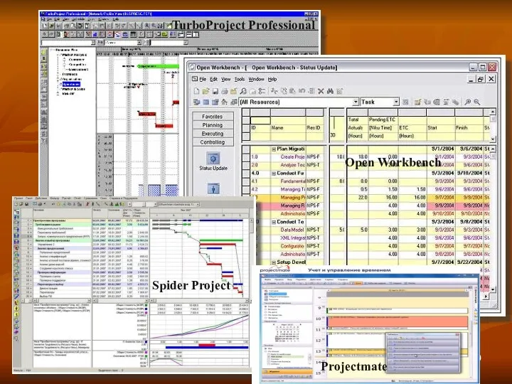 Open Workbench TurboProject Professional Spider Project Projectmate