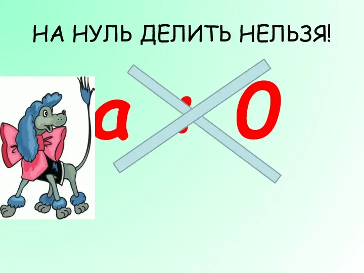 НА НУЛЬ ДЕЛИТЬ НЕЛЬЗЯ! a : 0