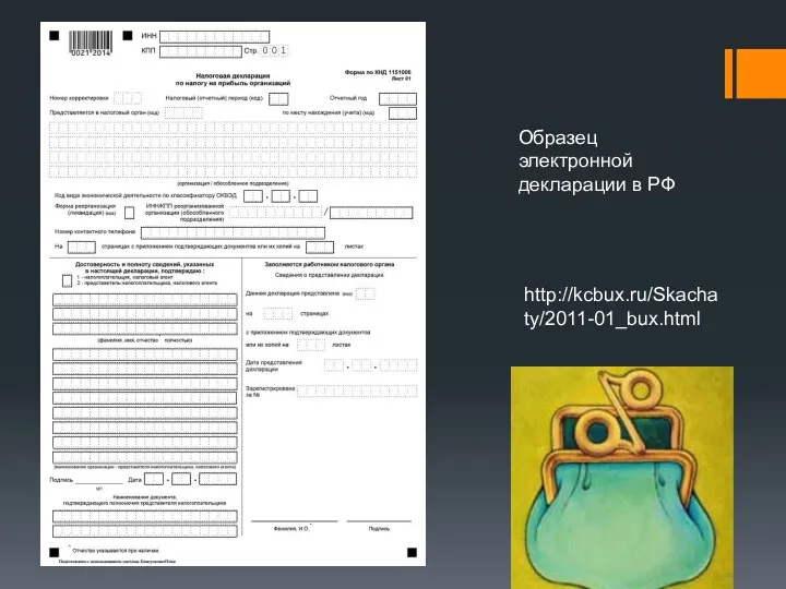 http://kcbux.ru/Skachaty/2011-01_bux.html Образец электронной декларации в РФ