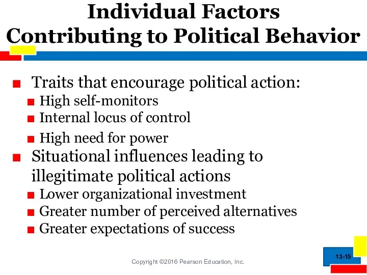 Individual Factors Contributing to Political Behavior Traits that encourage political