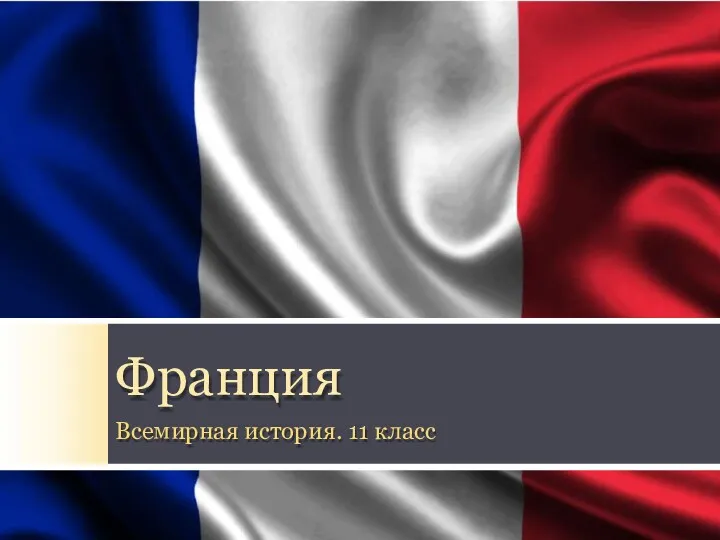 Положение Франции после Второй мировой войны. Франция в 1970-1980 годы