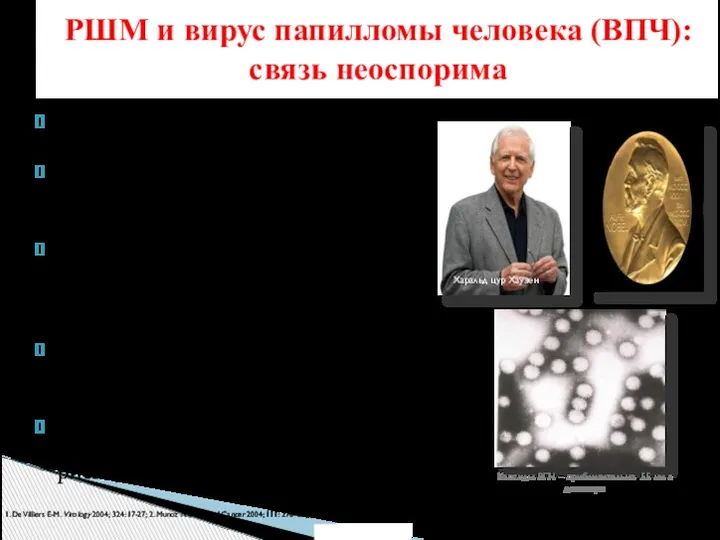 РШМ и вирус папилломы человека (ВПЧ): связь неоспорима Нет РШМ без ВПЧ –