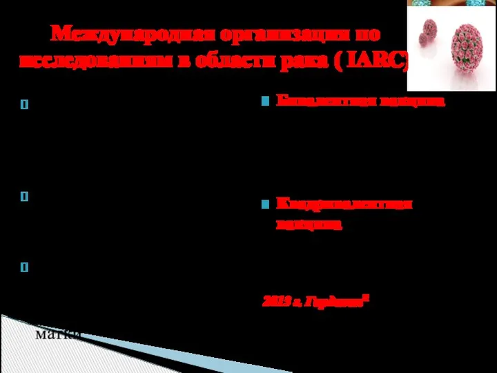 Международная организация по исследованиям в области рака ( IARC) Рак шейки матки- полностью